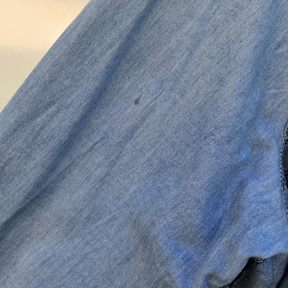Charlotte Russe Blue Denim Shirt - Picture 2 of 7